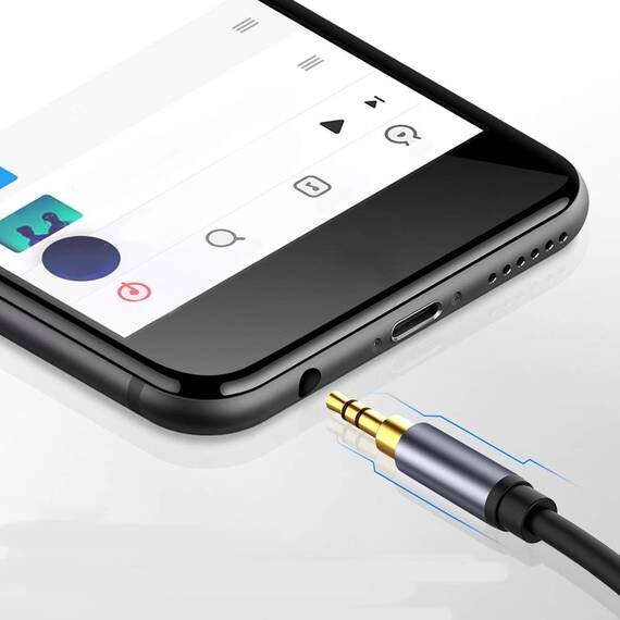 Cablu adaptor audio QHD74, 3.5mm, 20cm - 4- Roveli