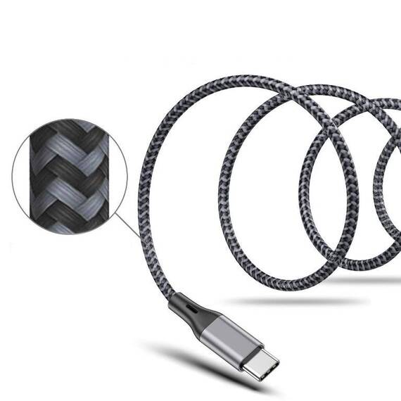 Cablu de date/incarcare QHD715, USB, tip C, 1m - 2- Roveli