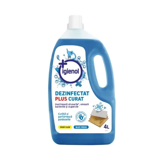 Igienol - Dezinfectant universal fara clor Blue Fresh 4 L, avizat Ministerul Sanatatii - - Roveli