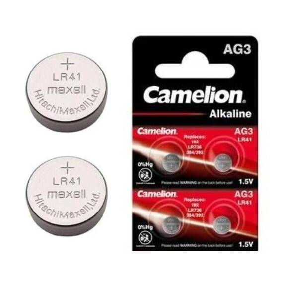 Set 4 baterii alcaline tip AG3/LR41, 1.5V, 41mAh - 3- Roveli