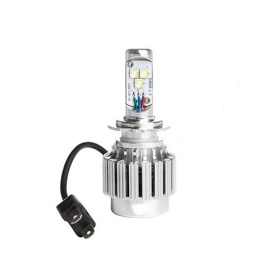 Set 2 becuri auto LED H4, 30W/bec, 6000LM - 4- Roveli