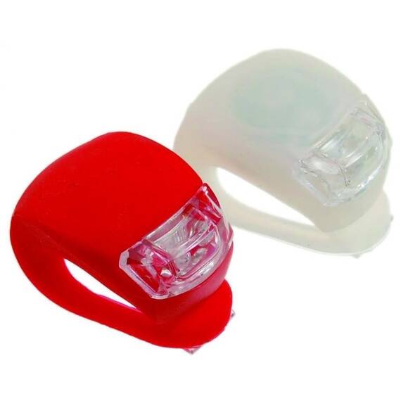Set 2 lumini pentru bicicleta 0709132, rosu si alb, 1+1 gratis - 5- Roveli