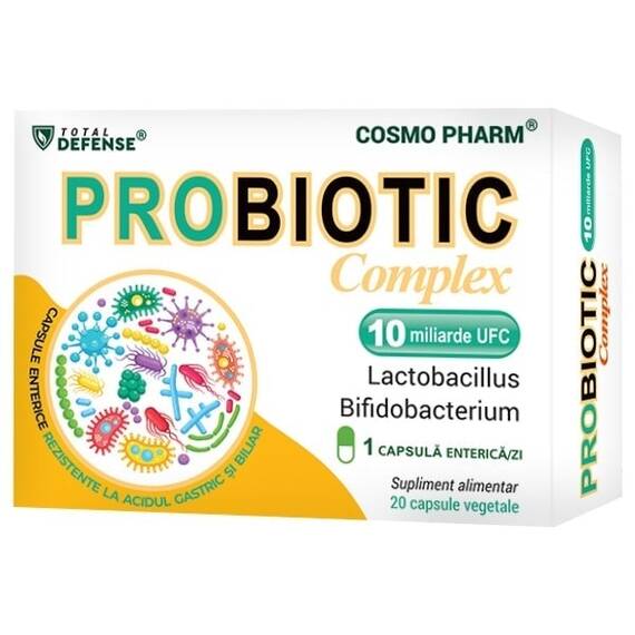 Probiotic Complex Probiotice naturale pentru refacerea florei intestinale 20 capsule CosmoPharm - - Roveli
