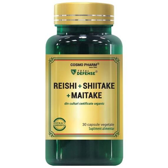 REISHI + SHIITAKE + MAITAKE 30 capsule CosmoPharm - - Roveli