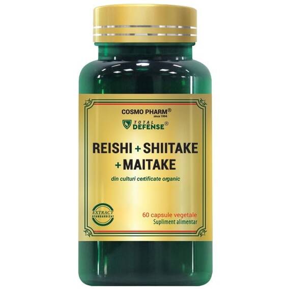 REISHI + SHIITAKE + MAITAKE 60 capsule CosmoPharm - - Roveli