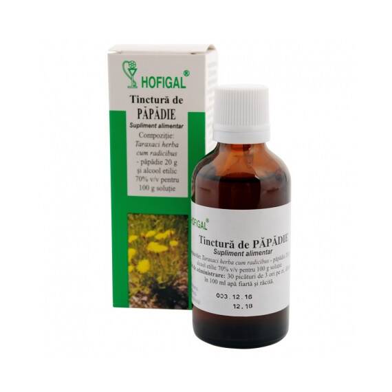 Tinctura de Papadie 50 ml Hofigal - - Roveli