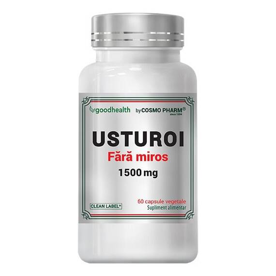 Ulei de Usturoi Fara Miros 1500 mg 60 capsule CosmoPharm - - Roveli