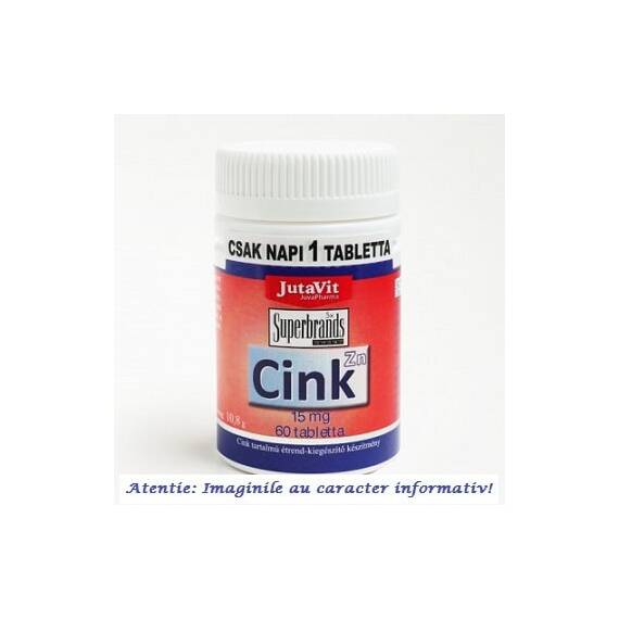 ZINC 15MG 60 TABLETE JUTAVIT - - Roveli