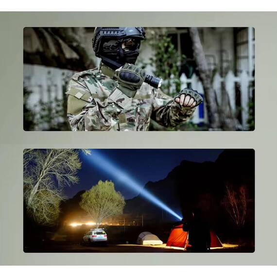 Lanterna LED profesionala cu suport prindere, 30W, raza 2000m - 4- Roveli