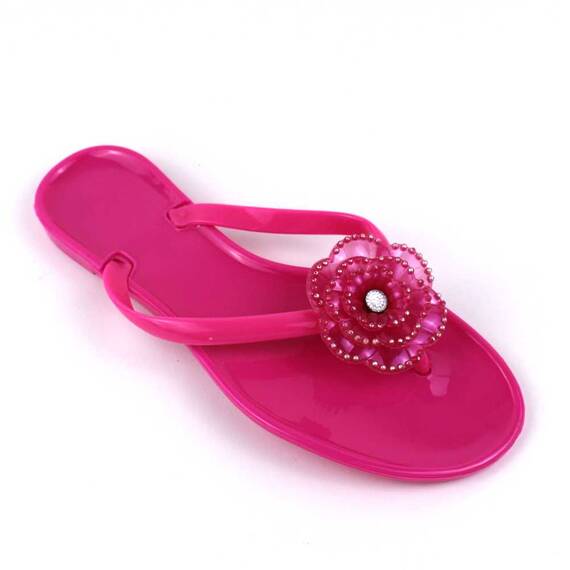 ​Papuci de dama, flip-flops din cauciuc 2135-FUXIA, Culoare (12): Fucsia, Marime (12): 40 - - Roveli