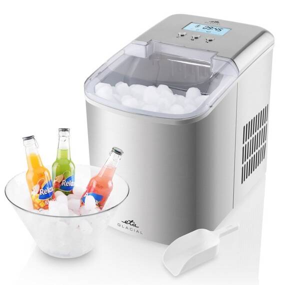Aparat de facut cuburi de gheata ETA Glacial 8784 90000, rezervor 2.1 litri, 120 W, otel inoxidabil - - Roveli