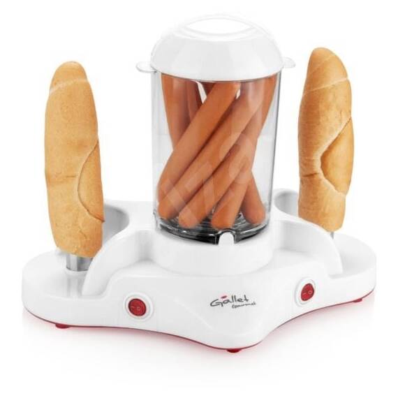 Aparat de preparat Hot Dog GALLET Gourmet MAH502, 380 W, 2 tepuse, accesorii pentru oua - - Roveli