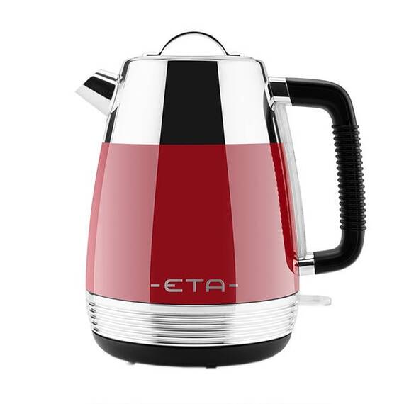 Cana electrica fierbator ETA Storio 918630, 2150 W, 1.7 L, otel inoxidabil, design retro, rosu - - Roveli