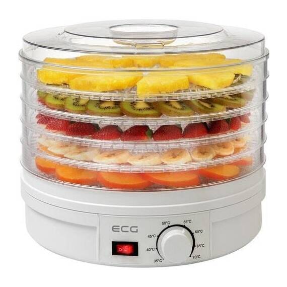 Deshidrator-uscator de alimente ECG SO 375, 250 W, 5 niveluri - - Roveli