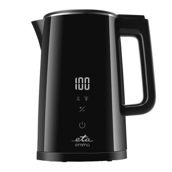 Fierbator electric ETA Emma 5595 90000, 2200 W, 1.5 L, pereti dubli, 40 - 100 ° C, afisaj LED, negru - - Roveli