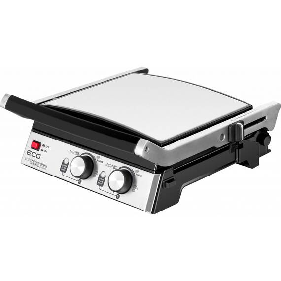 Grill si Vafe ECG KG 2033 DUO, 2000 W, 2 termostate independente - - Roveli