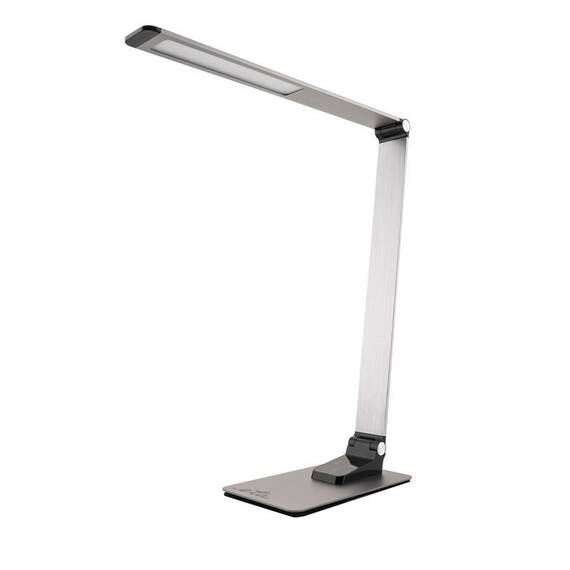 Lampa de masa ETA 4892 90000, LED, 9 W, control tactil, brat flexibil, reglare intensitate lumina, gri - - Roveli