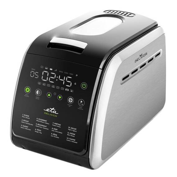 Masina de facut paine ETA Delicca II 7149, 850W, 12 programe, capacitate 1,5 kg, otel inoxidabil - - Roveli