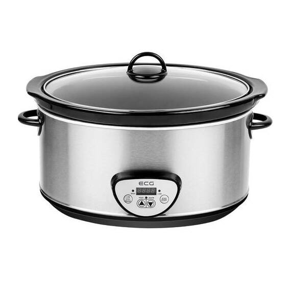 Oala electrica Slow cooker ECG PH 6520, 320 W, 6.5 L, timer digital - - Roveli