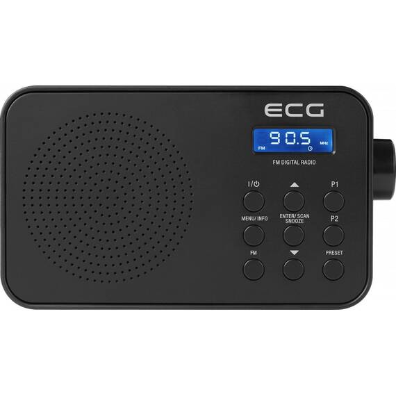 Radio FM ECG R 105, 1.2 W, alarma, memorie 30 de posturi - - Roveli