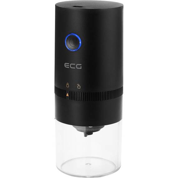 Rasnita de cafea electrica portabila ECG KM 150 Minimo, incarcare USB, 3,7 volti, 13 W, 30 g, culoare neagra - - Roveli