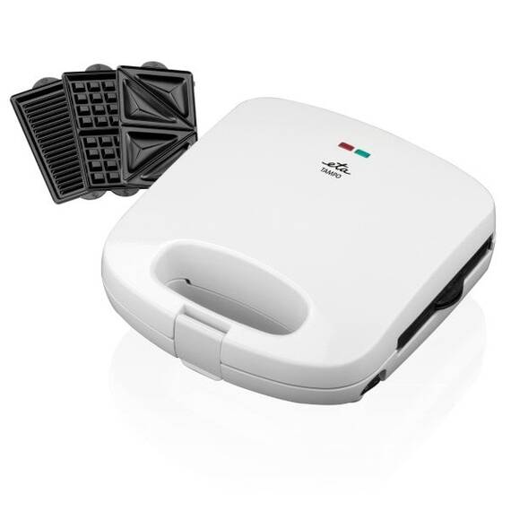 Sandwich maker 3 in 1 ETA Tampo 4156, 700 W, 3 tipuri de placi detasabile, deschidere pana la 180° - - Roveli