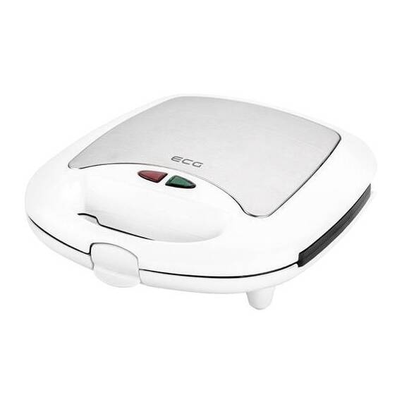 Sandwich-maker ECG S 399 3in1, alb, 700W, 3 tipuri de placi detasabile - - Roveli