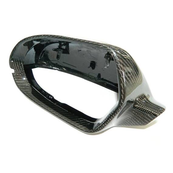 Set 2 capace oglinzi Audi A3/A4/A5, ABS, aspect fibra carbon - 4- Roveli