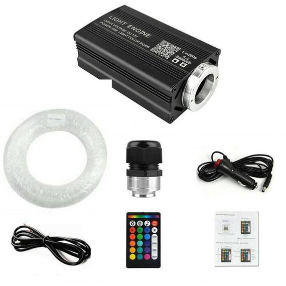Kit lumini RGB pentru plafon 12V, 500 fire 0.75mm/2m, telecomanda - 3- Roveli