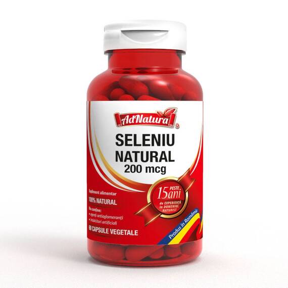 Seleniu Natural 60 capsule AdNatura - - Roveli