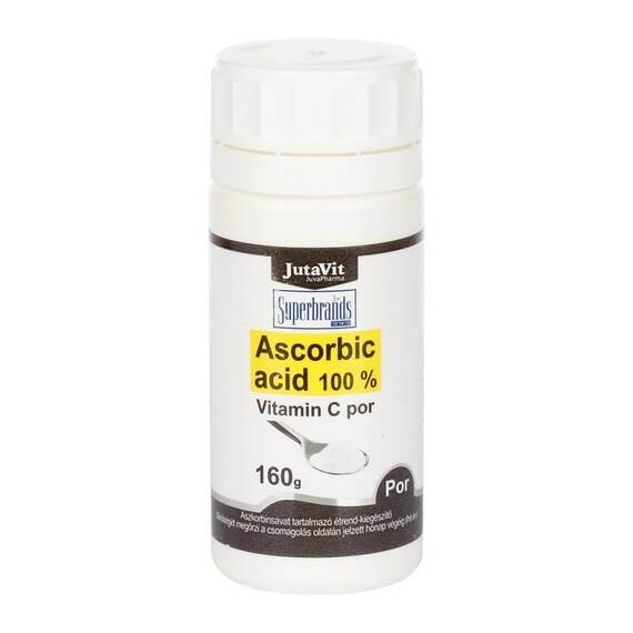 ASCORBIC ACID 100% VITAMINA C PULBERE 160 G JUTAVIT - - Roveli