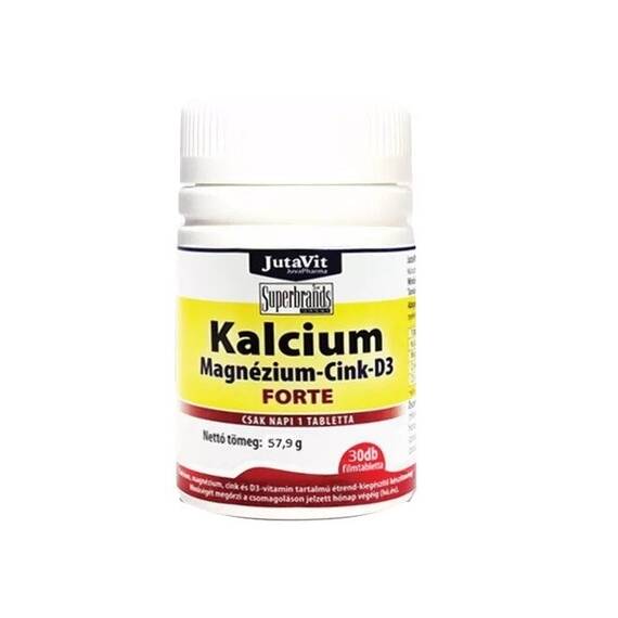 CALCIU 500 MG +MAGNEZIU 150MG + ZINC 15 MG FORTE 30 BUC JUTAVIT - - Roveli