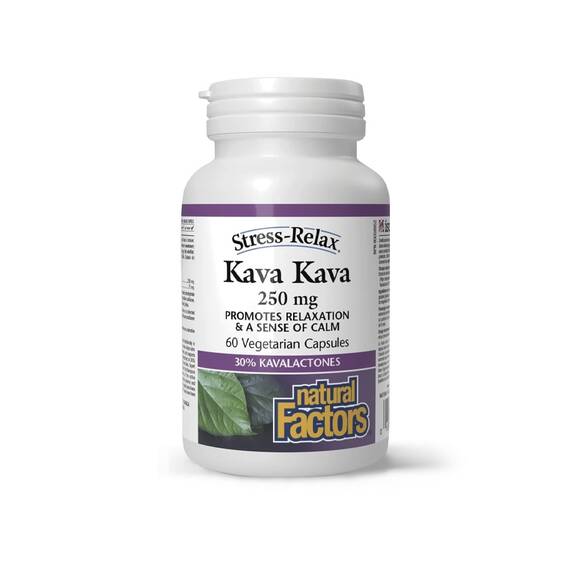Kava Kava 250 mg 60 capsule Natural Factors - - Roveli