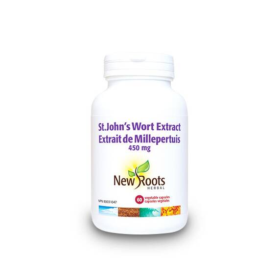 St. John’s Wort 450 mg 60 capsule New Roots Herbal - - Roveli