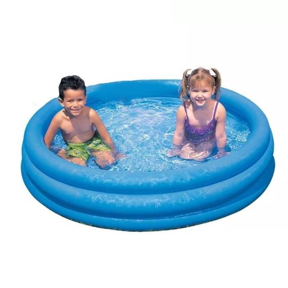 Piscina gonflabila rotunda, 188 x 46 cm, vinil, albastra, 3 inele - 7- Roveli