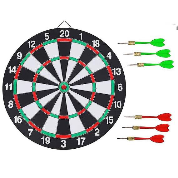 Tabla darts clasica, 6 Sageti, 38cm - 5- Roveli