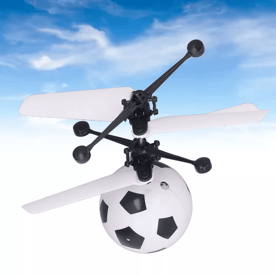 Mini Drona Minge Fotbal, Led Multicolor, acumulator - 2- Roveli