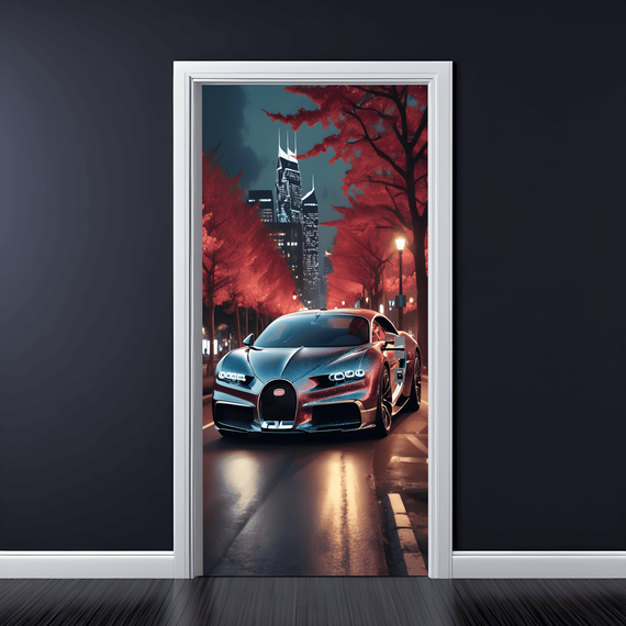 Folie imprimata color pentru decor Usa, dimensiune 200 x 90cm, model: AVX-DR08 - - Roveli