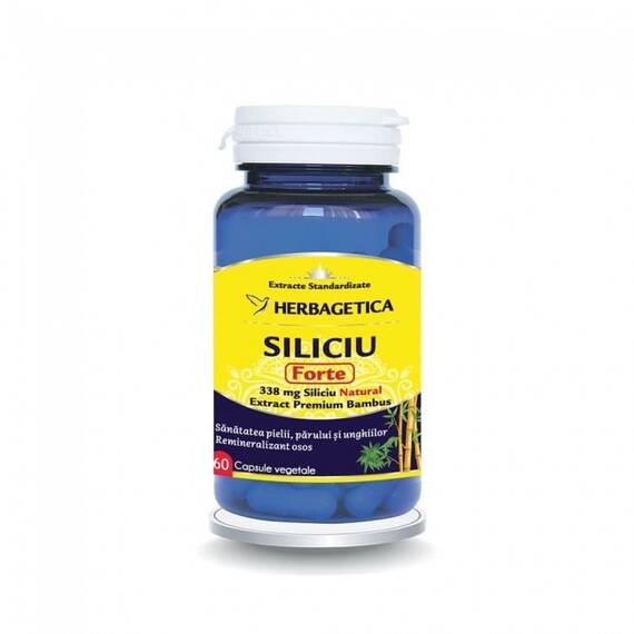 SILICIU FORTE 60CPS HERBAGETICA - - Roveli