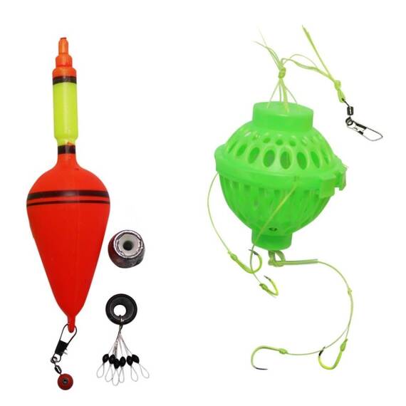 Set 2 monturi cu cosulet pentru novac, 4 carlige, 1+1 gratis - 3- Roveli