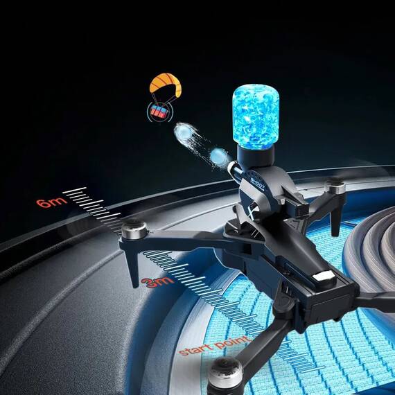 Drona K11 cu lansator de bile de apa, camera tripla HD, WIFI - 11- Roveli