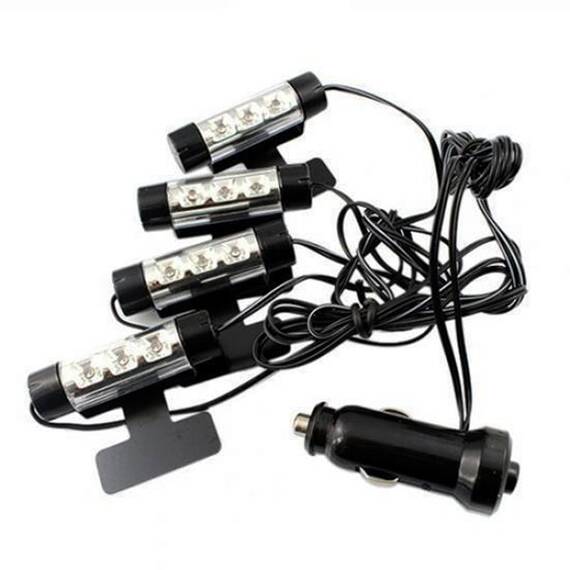 Set 4 x lumini ambientale auto LED, interior, TY780, 1+1 gratis - 10- Roveli