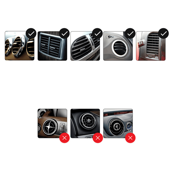 Suport auto telefon magnetic, fixare grila ventilatie, 1+1 gratis - 3- Roveli