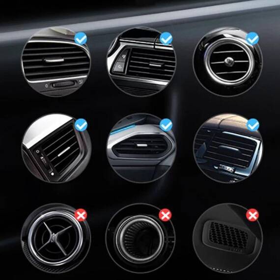 Suport auto telefon magnetic, fixare grila ventilatie, 1+1 gratis - 7- Roveli