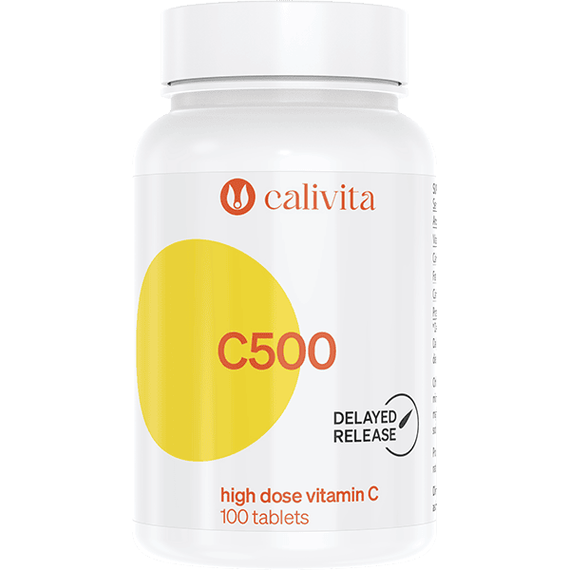Vit C 500 CaliVita, 100 tablete, cu eliberare treptata - - Roveli