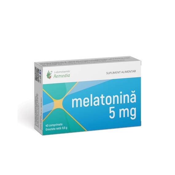 Melatonina 5 mg 40 comprimate Laboratoarele Remedia - - Roveli
