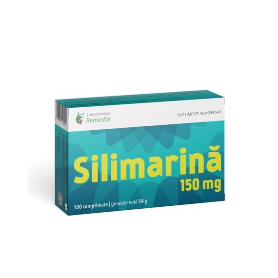 Silimarina 150 mg 100 comprimate Laboratoarele Remedia - - Roveli