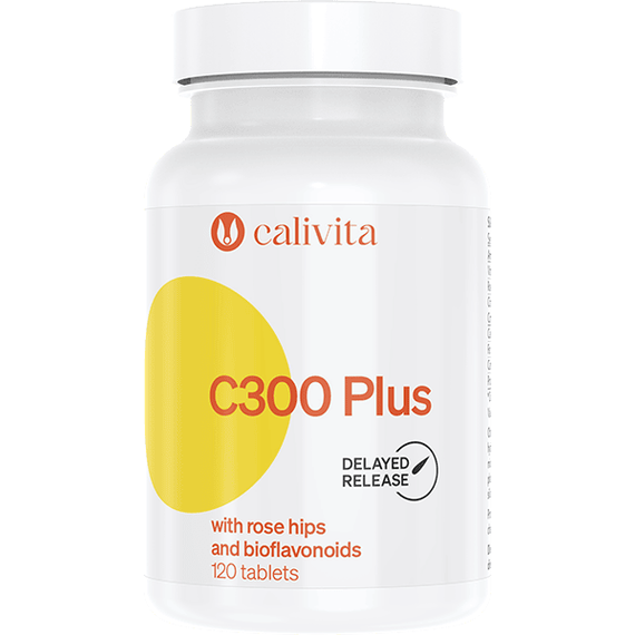 Vit C 300 Plus CaliVita, 120 tablete, vit c si complex de bioflavonoide - - Roveli