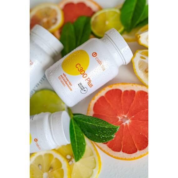 Vit C 300 Plus CaliVita, 120 tablete, vit c si complex de bioflavonoide - 2- Roveli