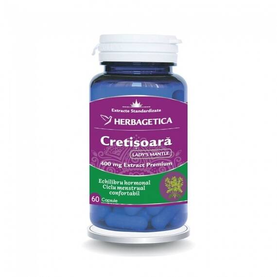 Crețișoară Lady s Mantle 60 capsule Herbagetica - - Roveli